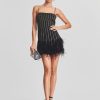 Clothing retrofête | Rubina Sequin Feather Dress