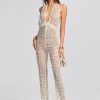 Clothing retrofête | Tosca Sequin Crochet Jumpsuit