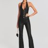 Clothing retrofête | Cynthia Coated Denim Jumpsuit