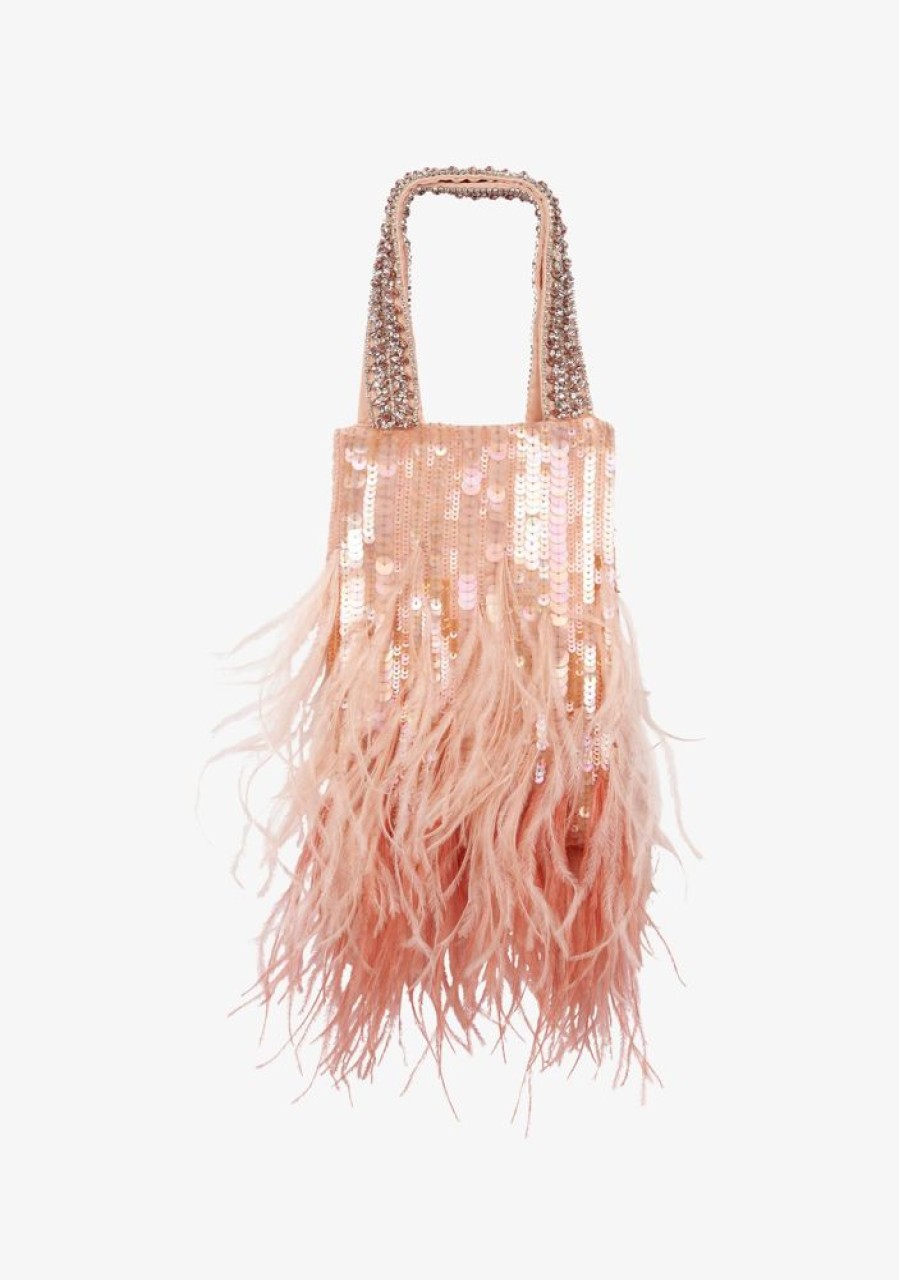 Accessories retrofête | Avery Sequin Feather Bag