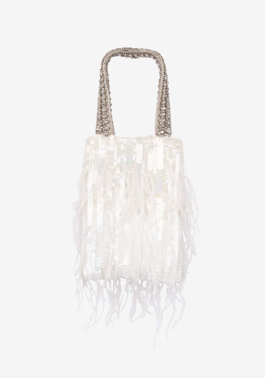 Accessories retrofête | Avery Sequin Feather Bag