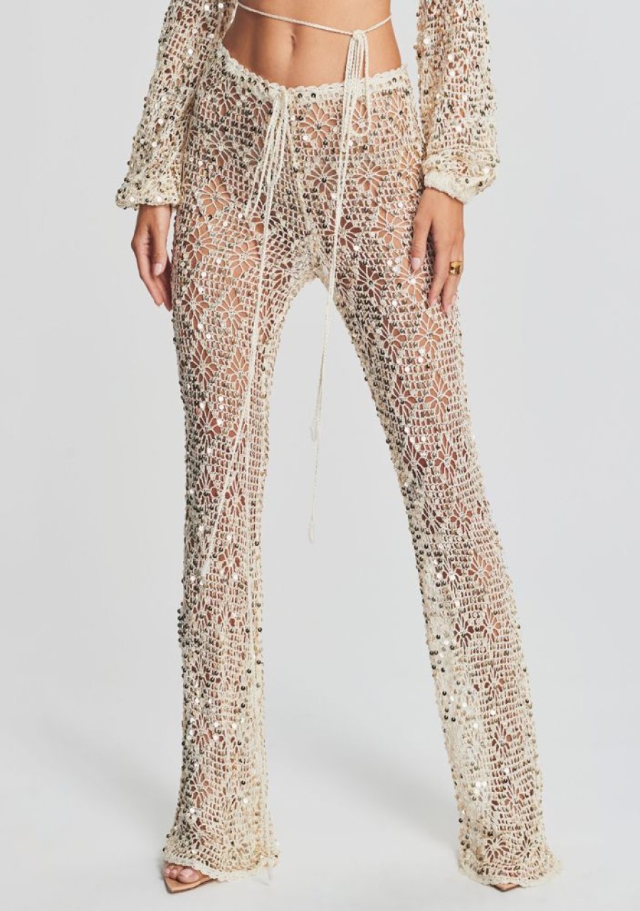 Clothing retrofête | Brendi Sequin Crochet Pant