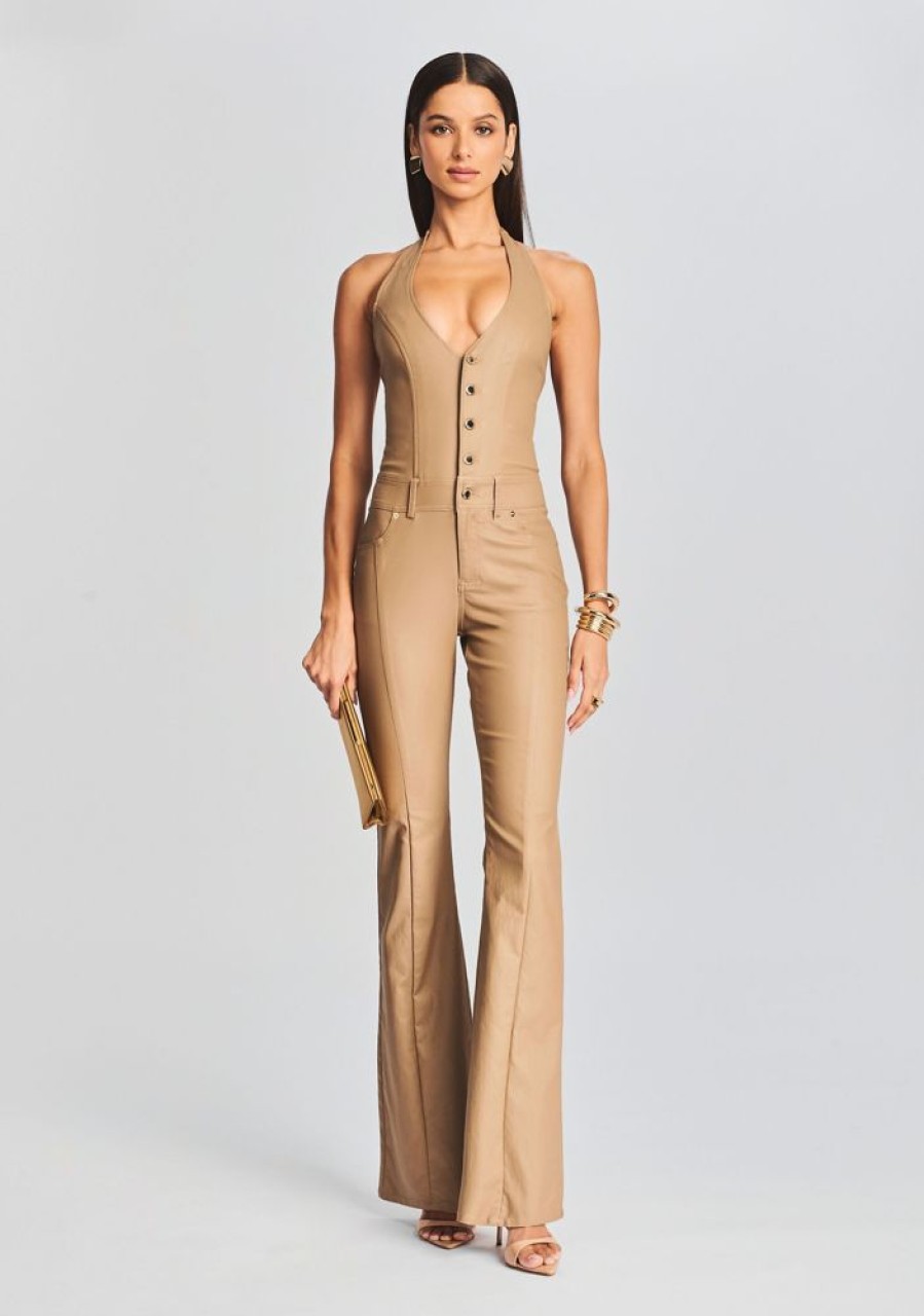 Clothing retrofête | Cynthia Coated Denim Jumpsuit