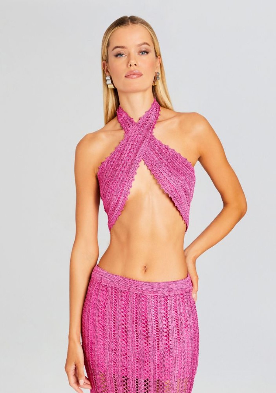 Clothing SER.O.YA | Susan Crochet Wrap Top