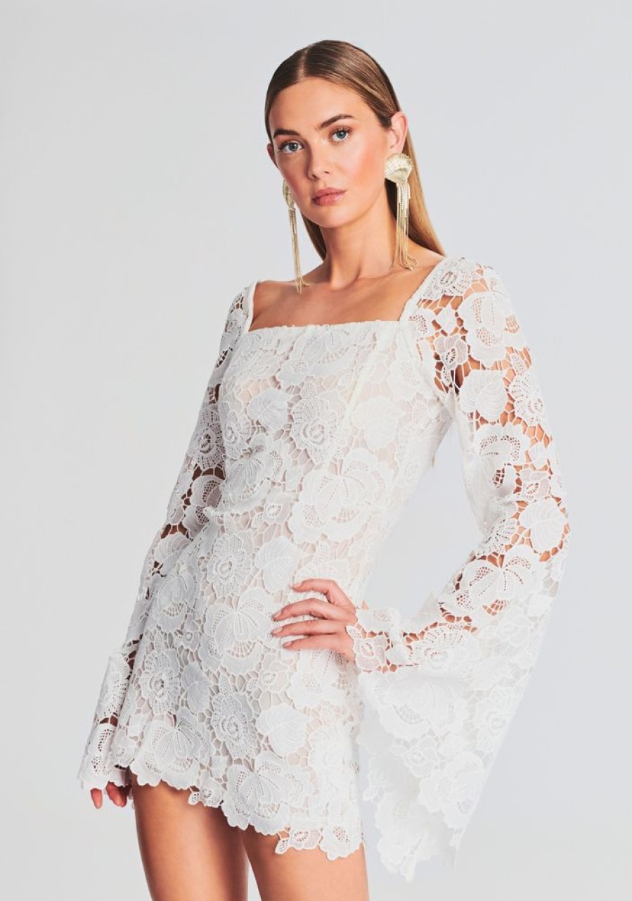 Clothing Rococo Sand | Eliza Lace Mini Dress