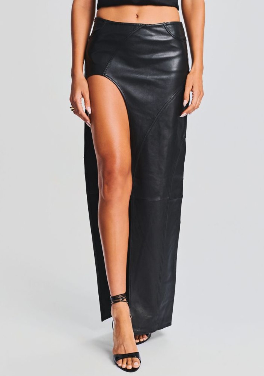 Clothing retrofête | Tash Leather Skirt