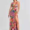 Clothing Rococo Sand | Plum Cut Out Maxi Dress