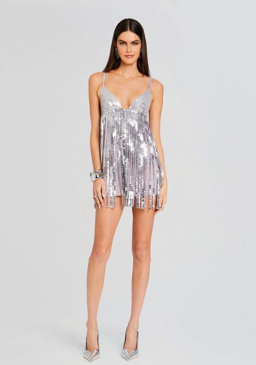 Clothing retrofête | Alva Embellished Fringe Dress