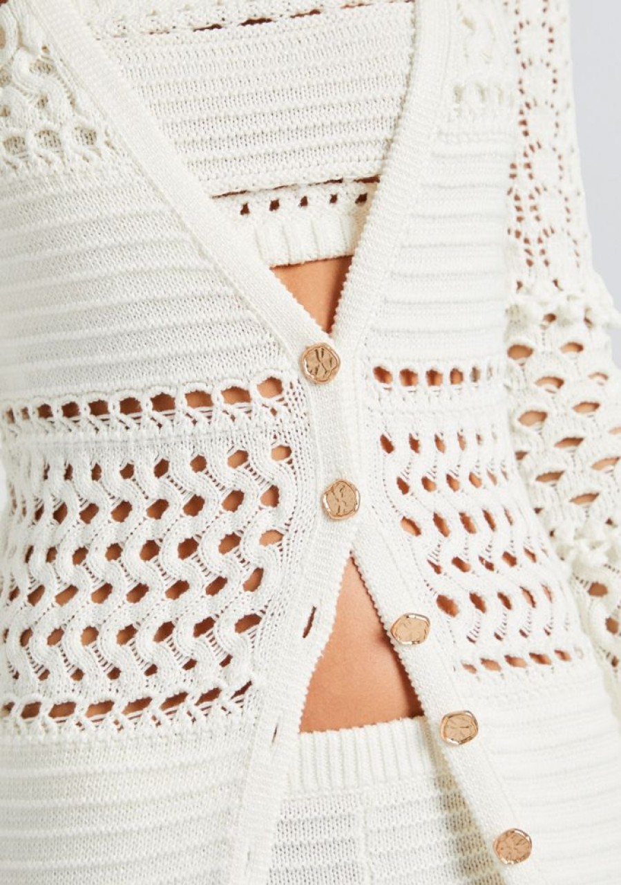 Clothing retrofête | Alaia Knit Crochet Cardigan