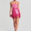 Clothing retrofête | Anastasia Sequin Feather Dress