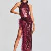 Clothing retrofête | Vixen Sequin Feather Dress