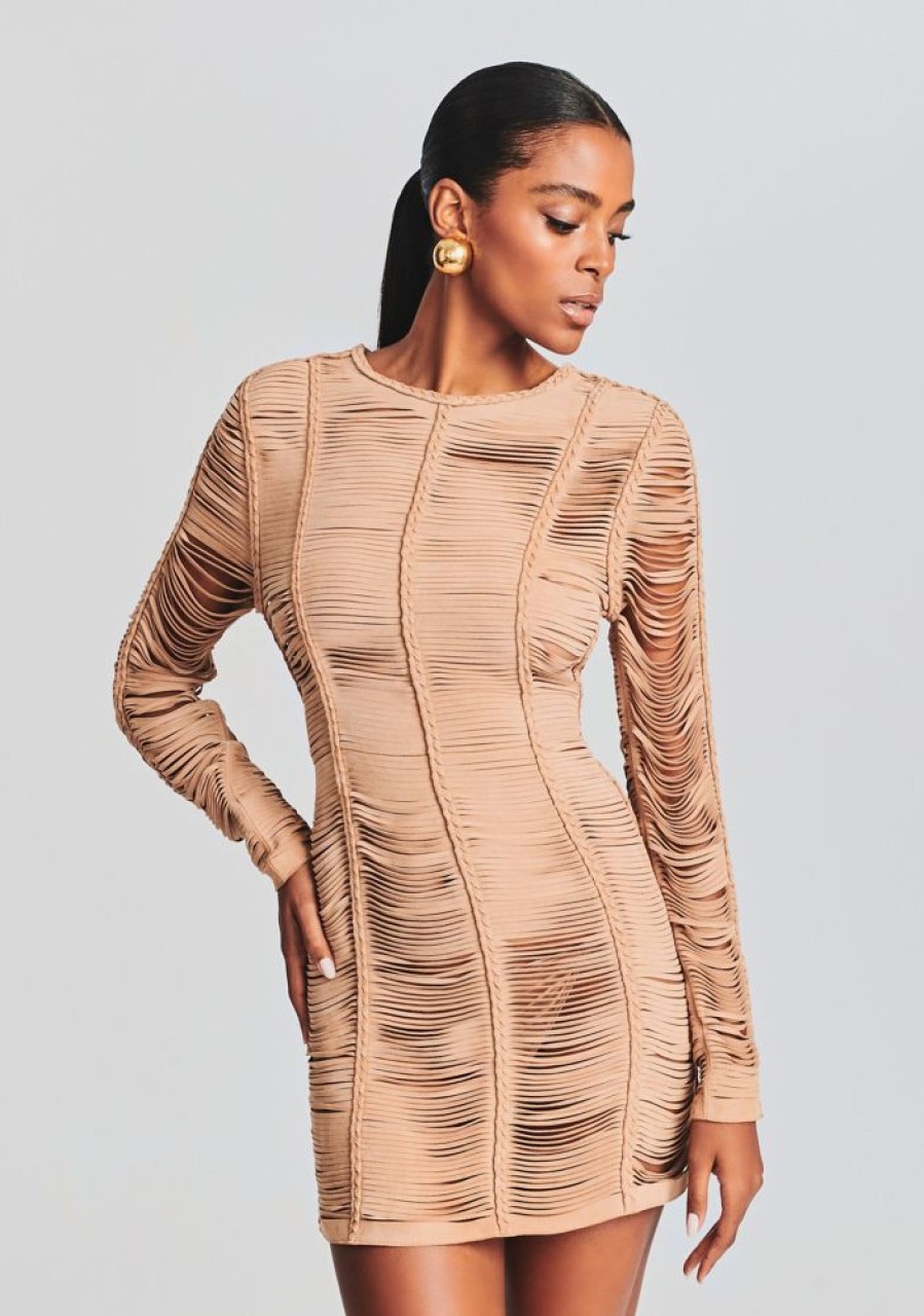 Clothing retrofête | Ebony Suede Leather Dress