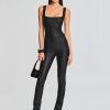 Clothing SER.O.YA | Viper Coated Denim Catsuit