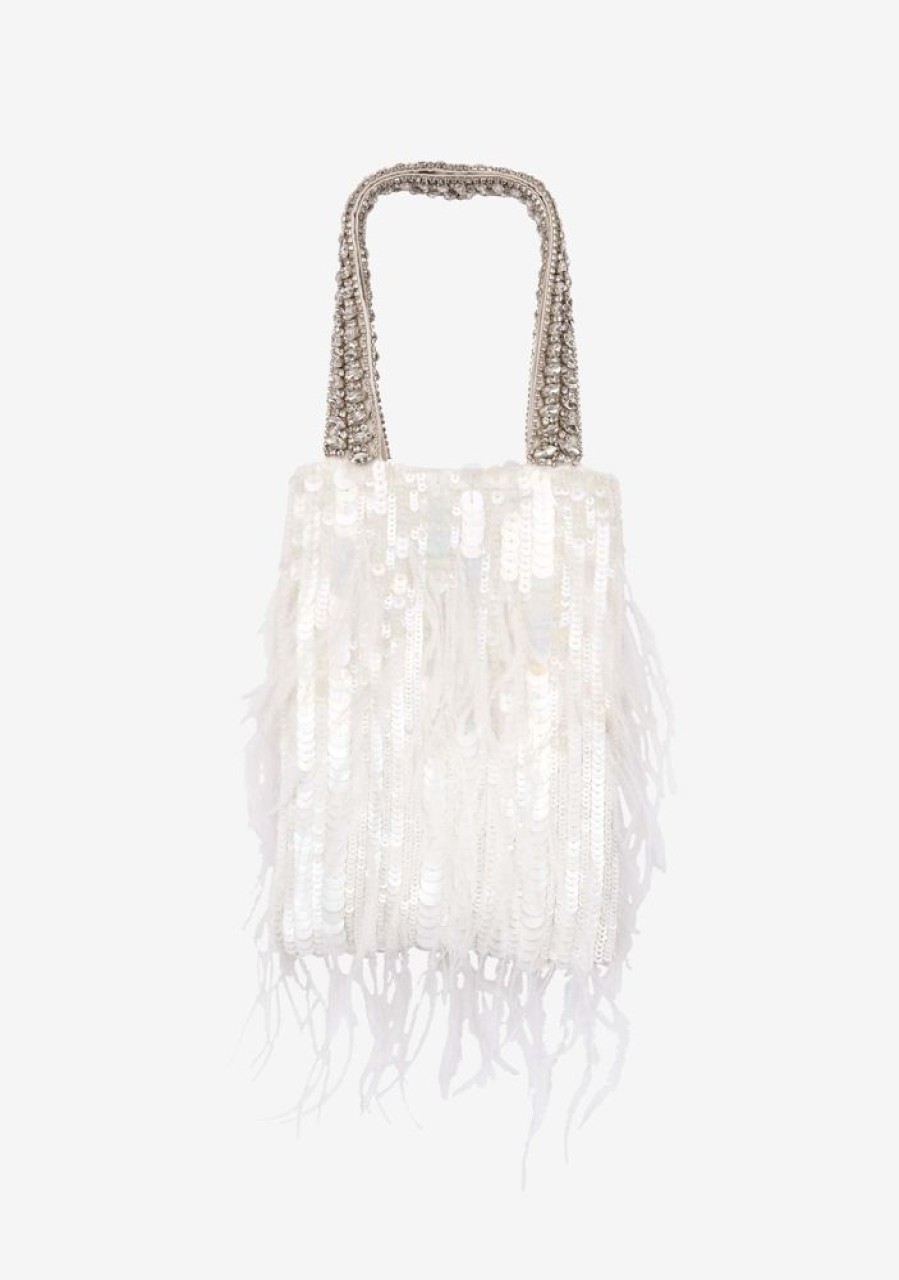 Accessories retrofête | Avery Sequin Feather Bag