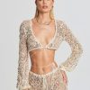 Clothing retrofête | Vera Sequin Crochet Top