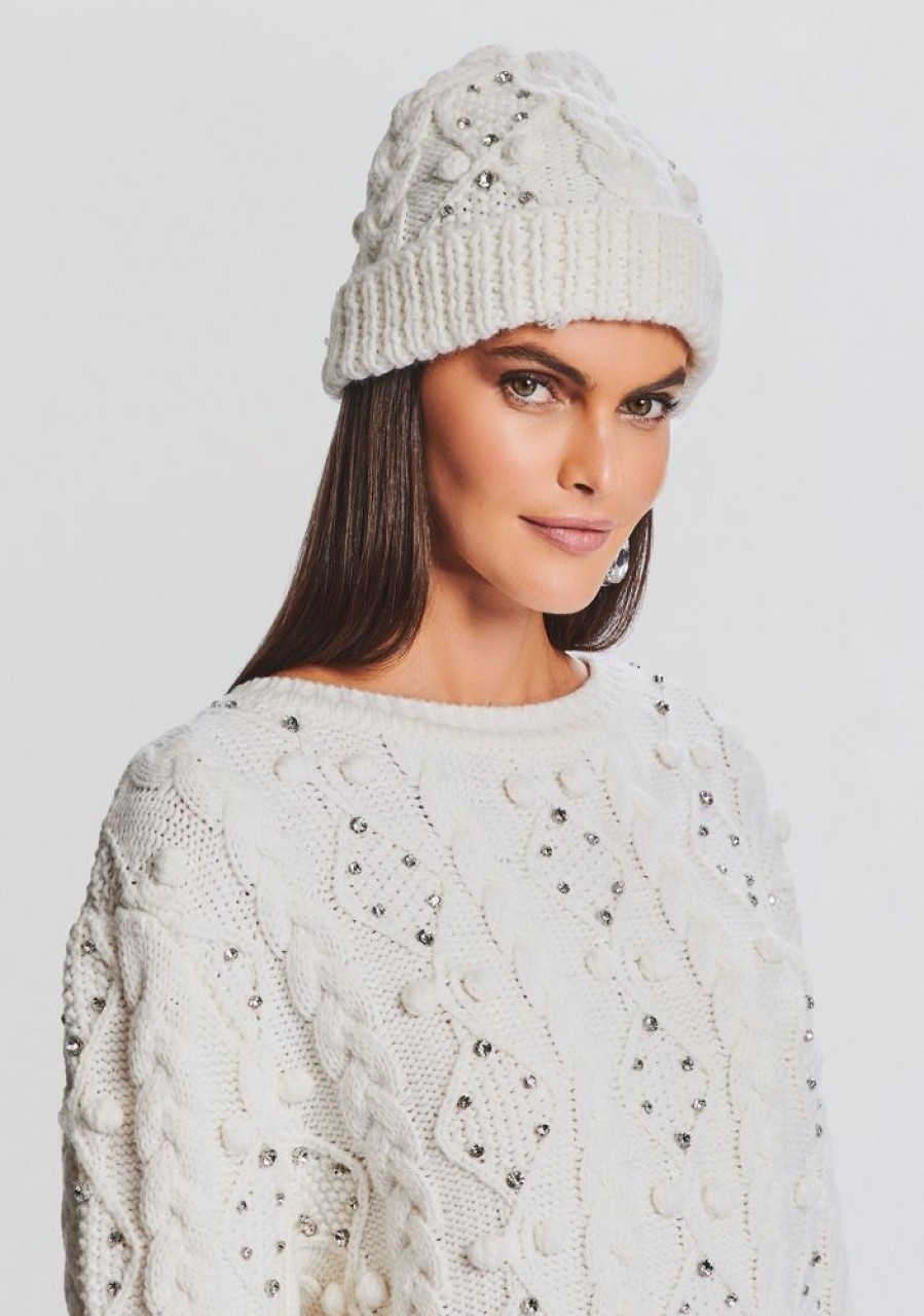 Accessories retrofête | Evia Embellished Knit Hat